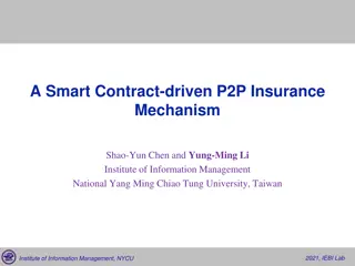 Smart Contract-Driven P2P Insurance Mechanism for Trust-Free Group Formation