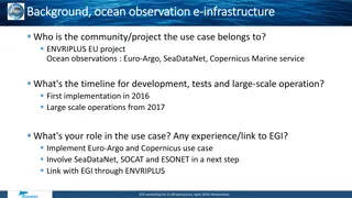 Euro-Argo and Copernicus Marine Service Integration for Ocean Observation Infrastructure
