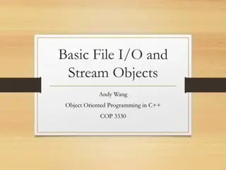 File Input and Output in C++