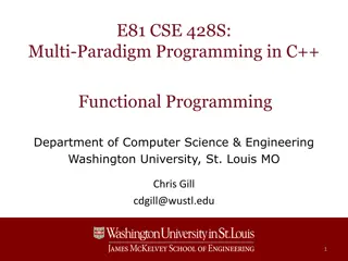 Multi-Paradigm Programming in C++: Functional Programming at Washington University