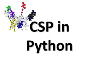 Solving CSP Problems in Python with Python Constraint