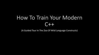 Modern C++: A Look into Language Constructs