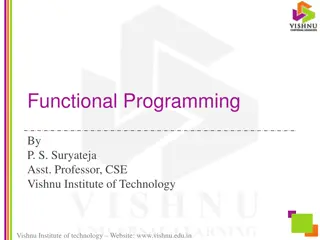 Functional Programming Concepts at Vishnu Institute