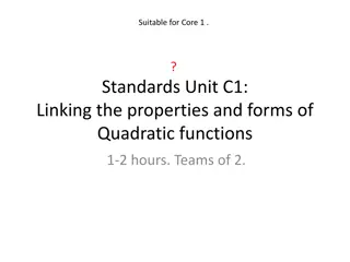 Linking Properties and Forms of Quadratic Functions