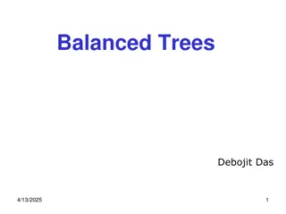 Balanced Trees and AVL Trees