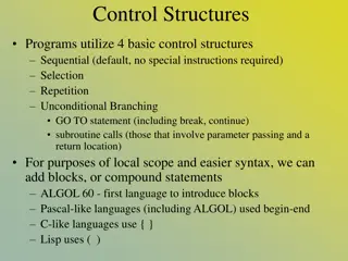 Control Structures in Programming