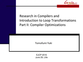 Compiler Optimizations: Introduction to Loop Transformations