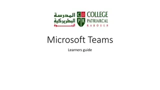 Microsoft Teams Learners Guide