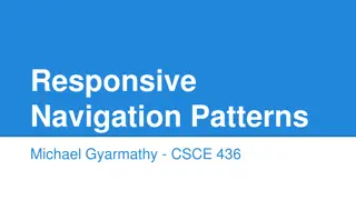Mobile Navigation Patterns and Best Practices