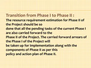 Efficient Transition and Resource Planning from Phase I to Phase II of Project