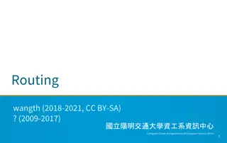 Routing Protocols: AS Communication and Routing Policies