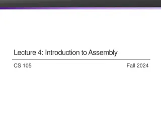 x86-64 Assembly Language Overview and Evolution
