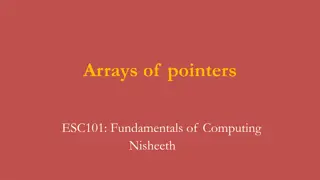 Pointers and Arrays in Computer Fundamentals