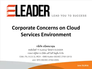 Corporate Concerns and Strategies for Cloud IT Security