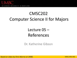 Pointers and References in Computer Science II