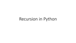 Power of Recursion in Python