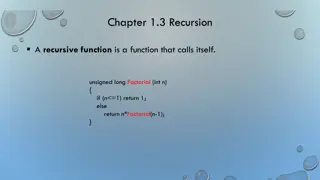 Recursive Functions and Iteration Comparison