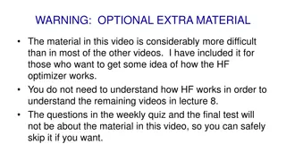Brief Overview of Hessian-Free Optimization in Neural Networks