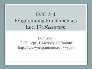 Recursion in Programming Fundamentals
