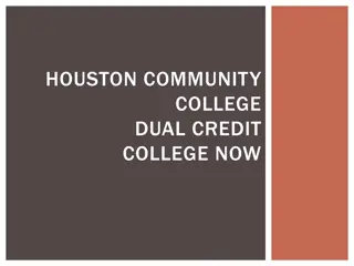 Houston Community College Dual Credit Program Information