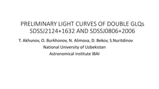 Light Curves of Double GLQs SDSSJ2124 and SDSSJ0806