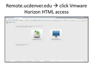 Accessing VMware Horizon via Remote Desktop at UCDenver