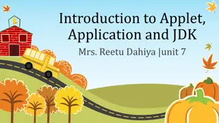 Java Applets and Applications
