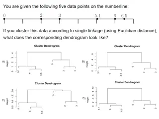 Hierarchical Clustering and Cluster Distance Measurements