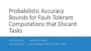 Probabilistic Accuracy Bounds for Fault-Tolerant Computations