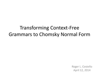 Chomsky Normal Form Transformation Guide