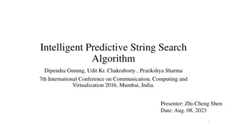 Intelligent Predictive String Search Algorithm Analysis