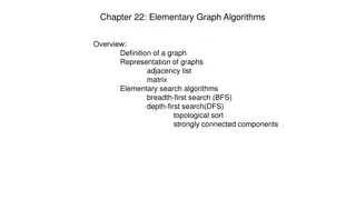 Elementary Graph Algorithms Overview and Representations