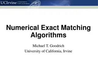 Matching Algorithms in Computer Science