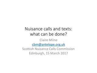 Dealing with Nuisance Calls and Texts in the UK: Measures and Enforcement