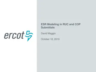Modeling and Optimization of Energy Storage Resources in RUC and COP Submittals
