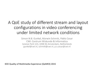 QoE Study of Stream and Layout Configurations in Video Conferencing