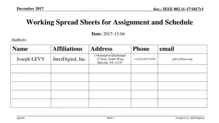 IEEE 802.11-17/1817r1 Working Document December 2017