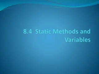 Static Methods in Java Programming