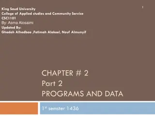 Program Structure and Data Handling in C++