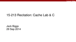 Carnegie Mellon Cache Lab & C Programming Exercises 15-213 Recitation