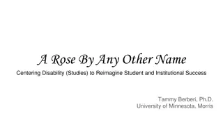 Reimagining Student and Institutional Success through Disability Studies