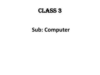 Computer Hardware and Software Essentials for Class 3 Sub