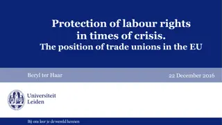 Trade Unions and Labour Rights Protection in the EU