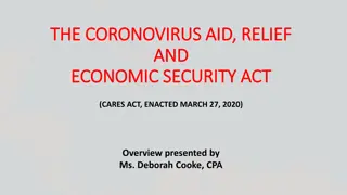 Highlights of the CARES Act: Economic Impact Payments & Relief