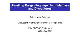 Bargaining Impacts of Mergers and Divestitures