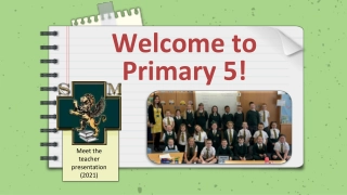 Primary 5 Classroom Highlights and Behavior Management Strategies