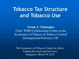 Tobacco Taxation Best Practices