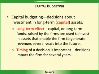 Capital Budgeting for Long-Term Investment Decisions