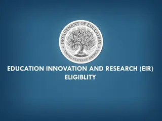 Education Innovation and Research Eligibility Criteria