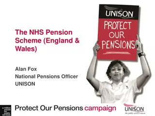 The NHS Pension Scheme in England and Wales